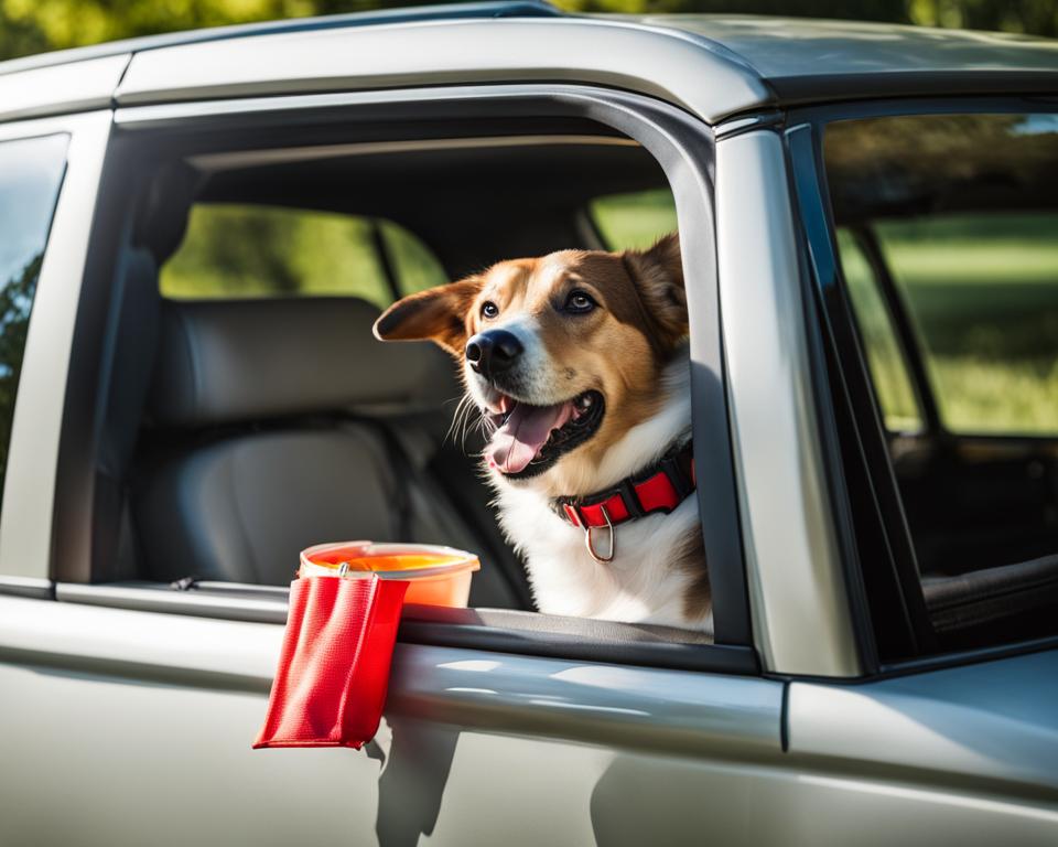 Travelling with dogs in car