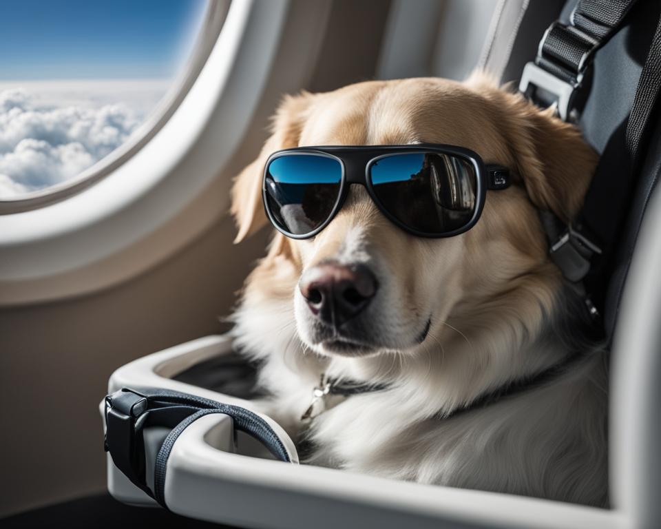 how to travel with a dog by plane