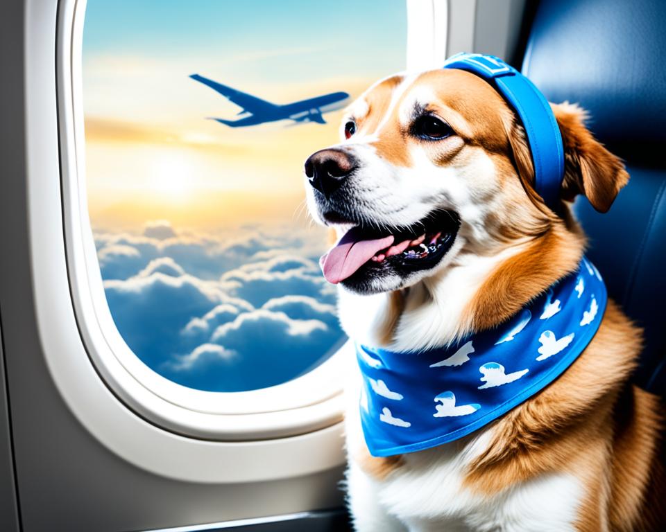 Dog Lap Sitting During Flight