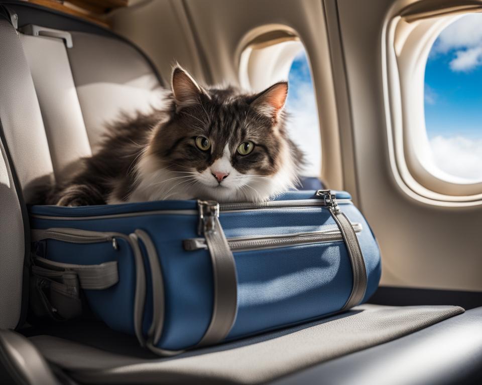 flying with a cat safely