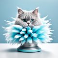 Purr-fect Grooming: Cat Steam Brush for Silky Fur