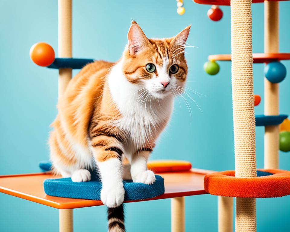 Cat climbing structures