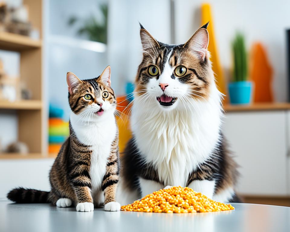 Cat training with positive reinforcement