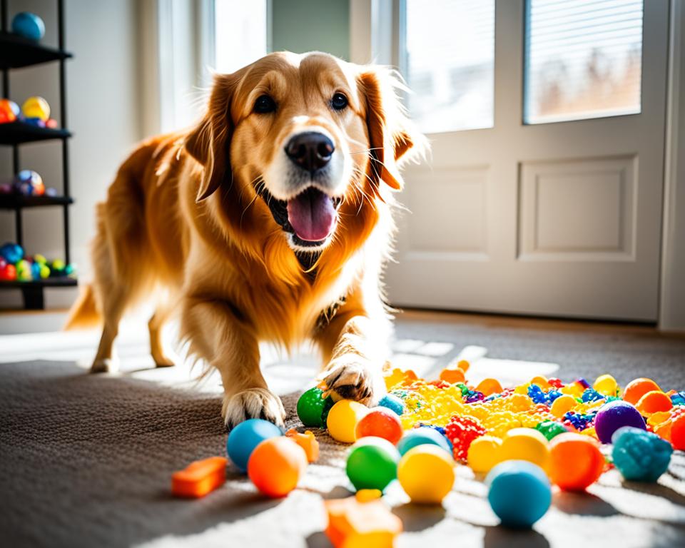 Interactive dog toys for mental stimulation