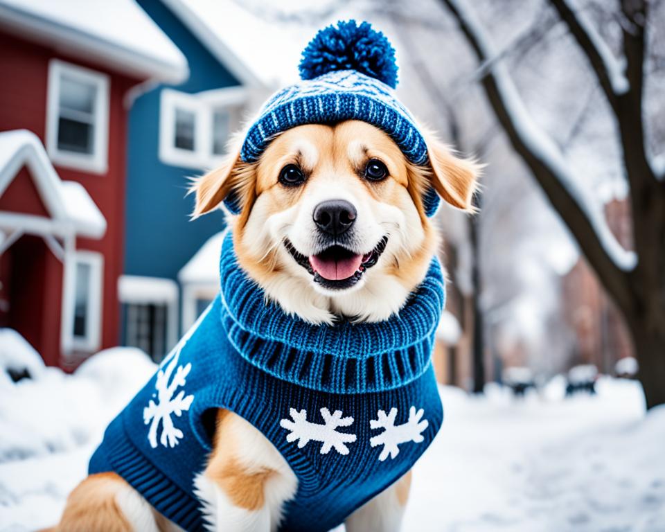 Pet clothing for cold weather