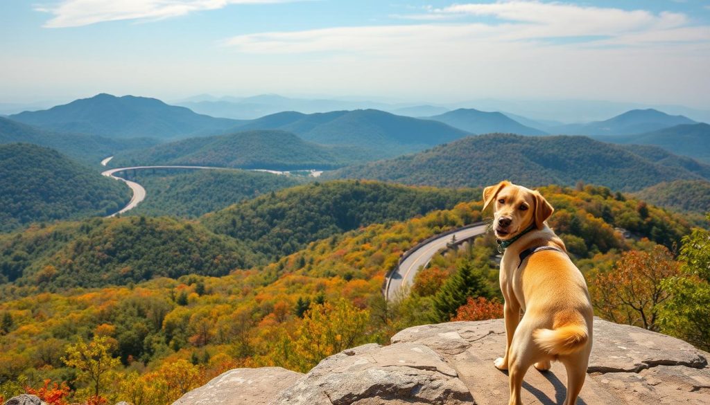 Blue Ridge Parkway scenic dog-friendly destination