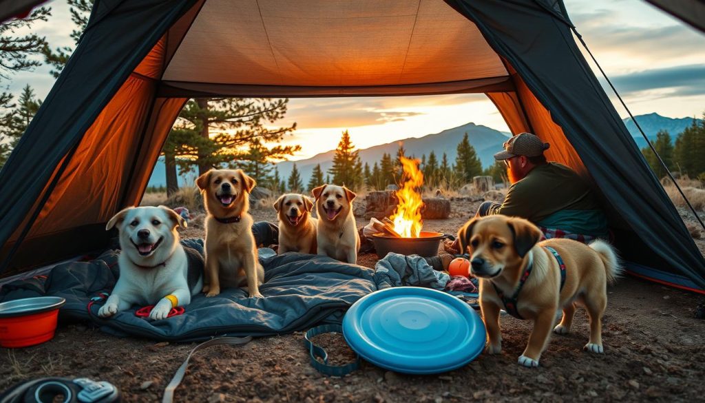 camping with dogs