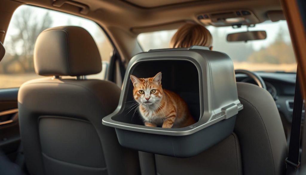 options for cats to use the bathroom in the car