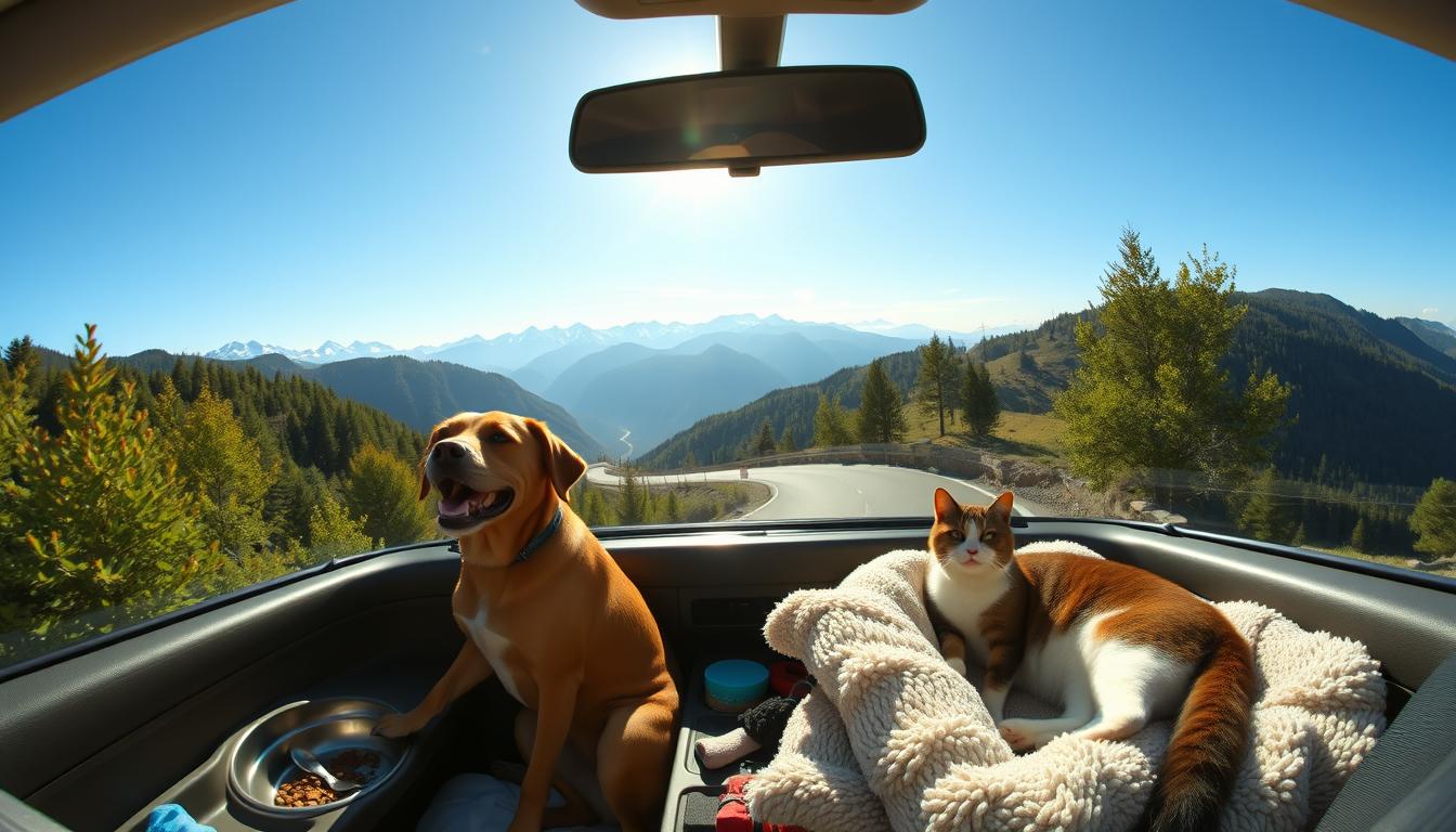 road trip with pets