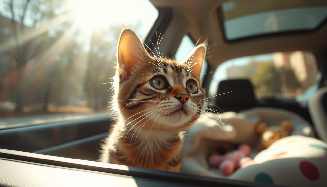 traveling with cats in car