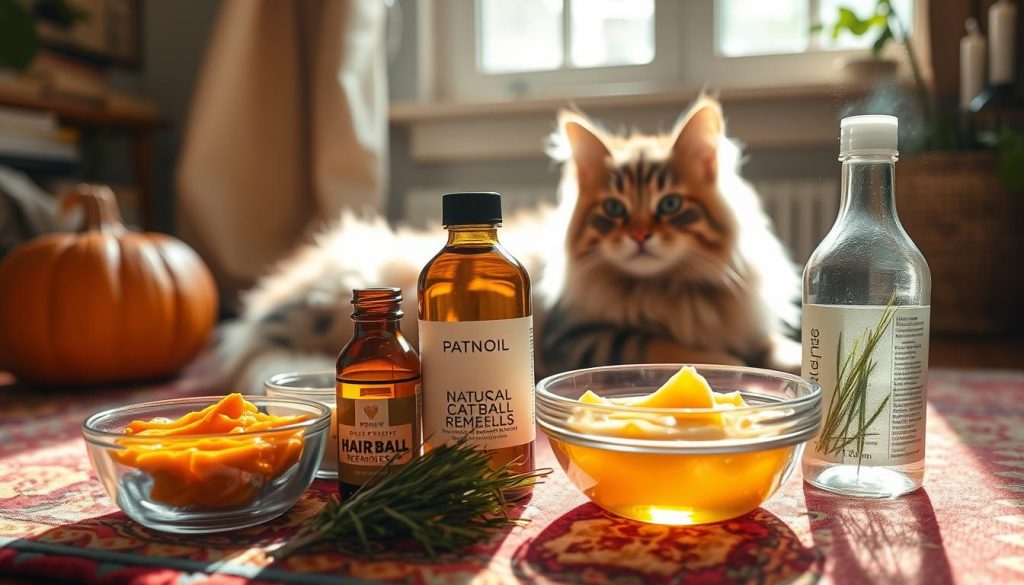 cat hairball remedies