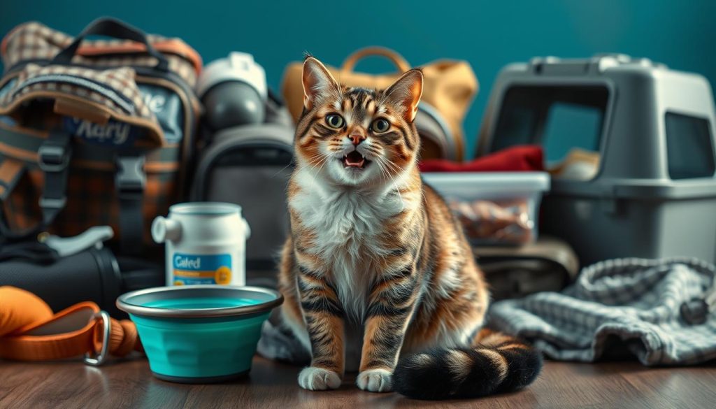 cat travel packing list