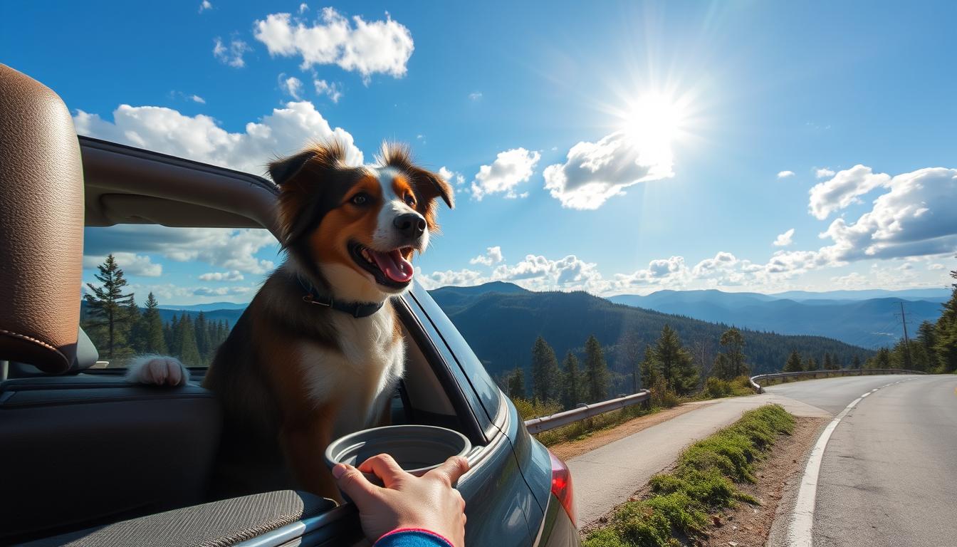 feeding pets on the go