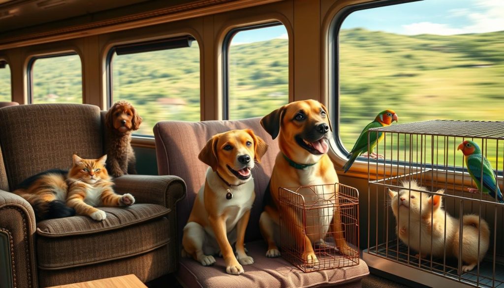 pets on trains