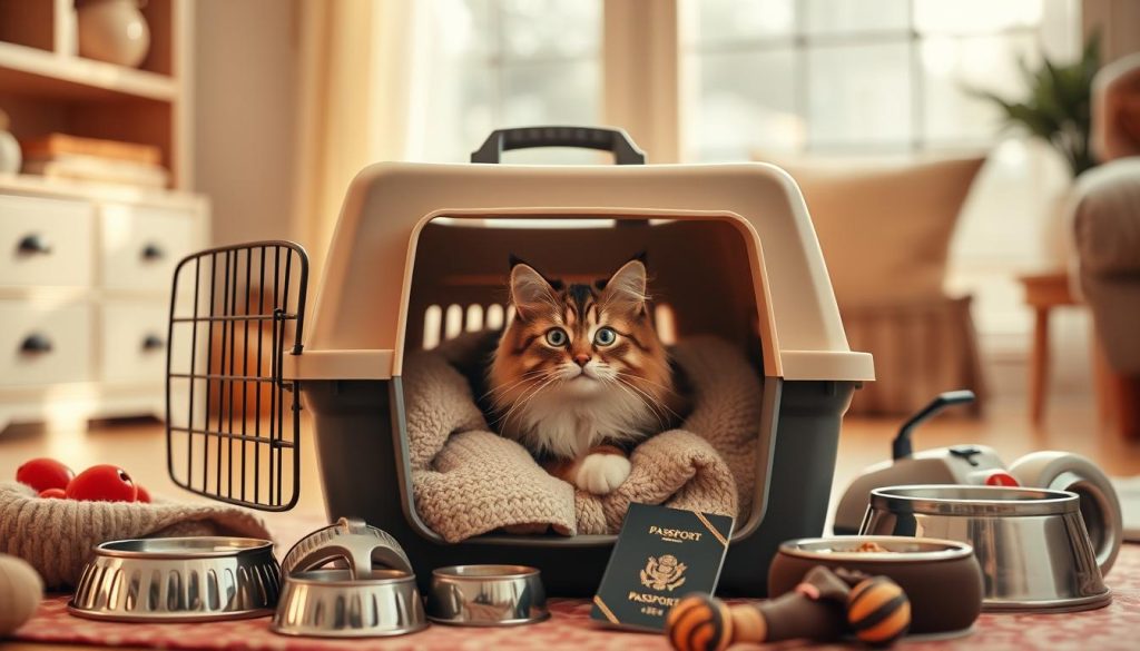 preparing cat for travel