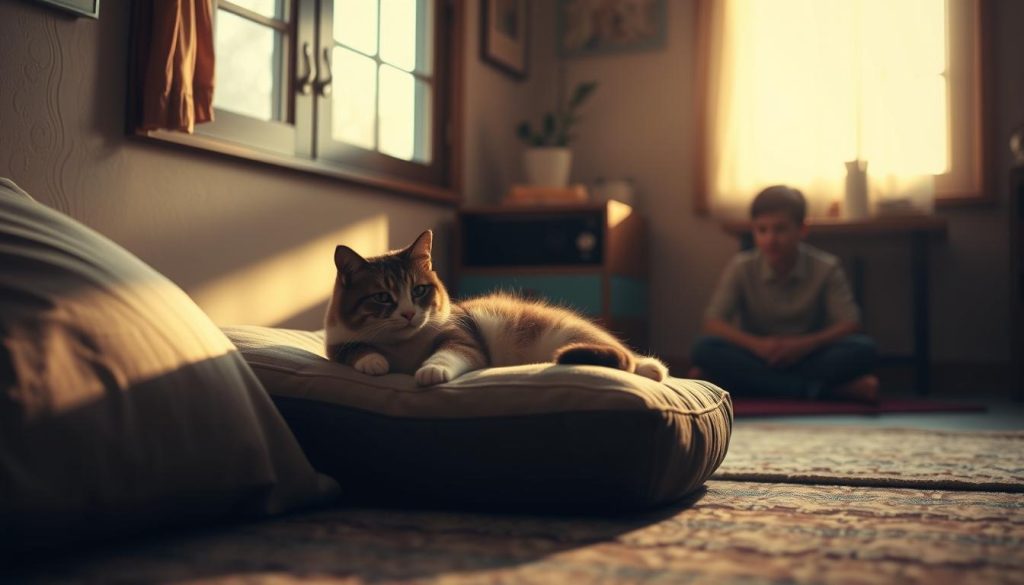 respecting cat's personal space