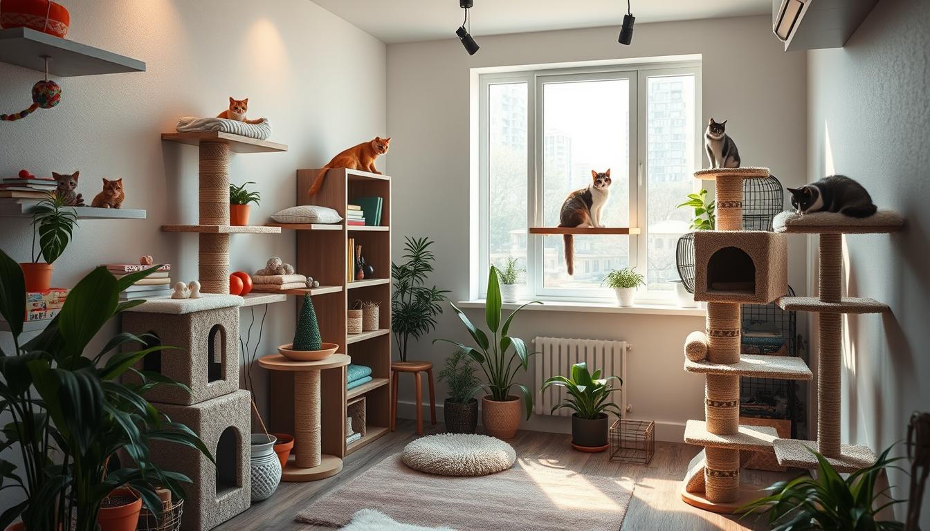 Cat indoor play area