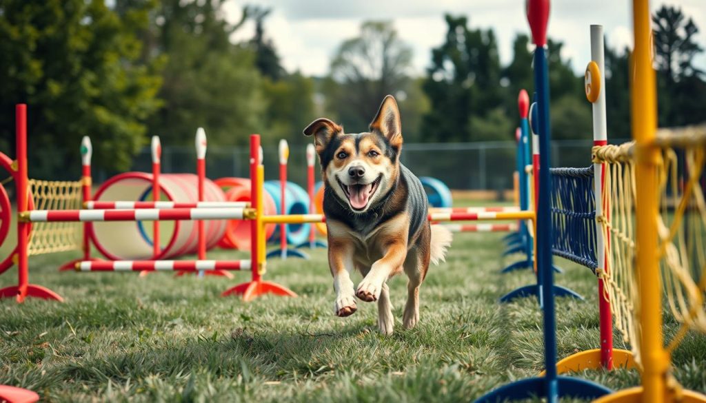 Dog agility training