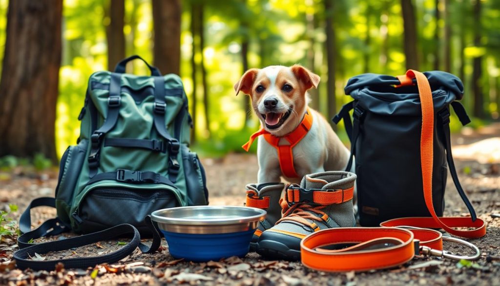 Dog hiking gear