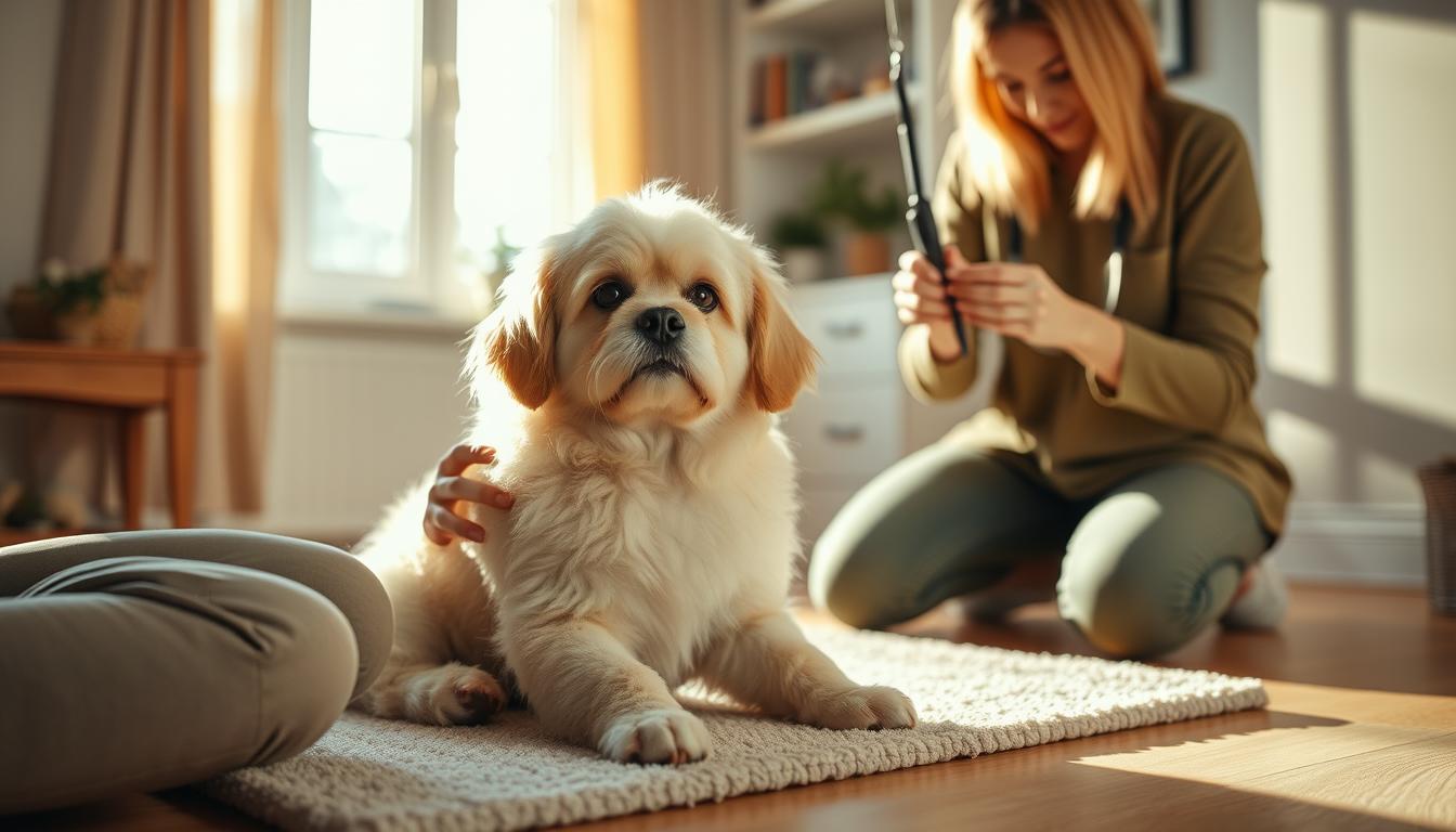 Dog nail trimming