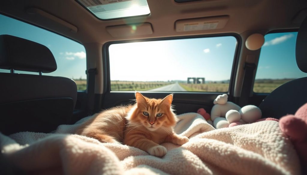 calming cats during travel