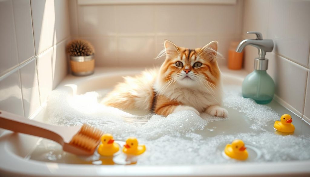 cat bathing tips