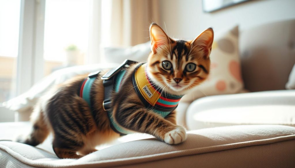 cat harness training