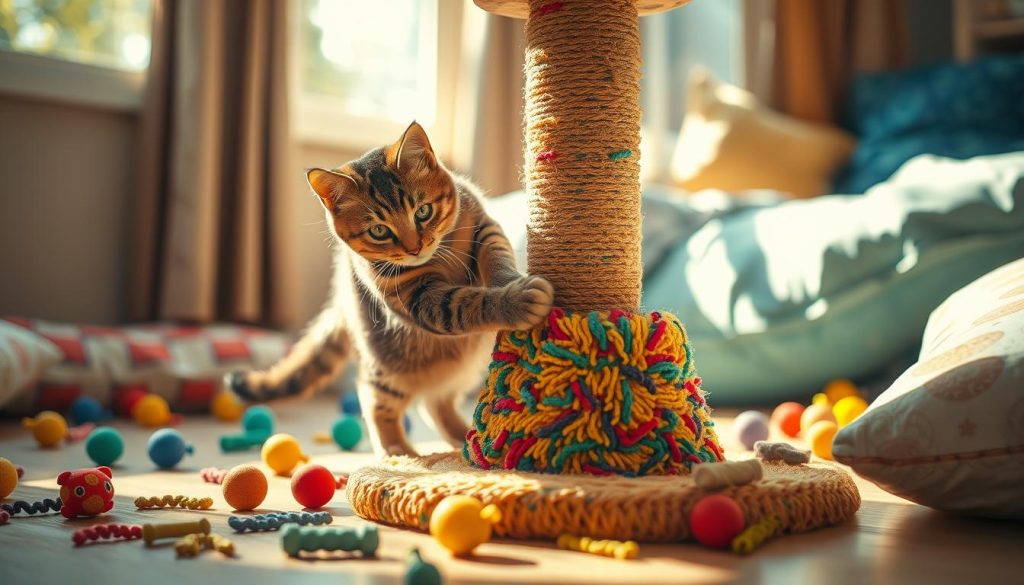 cat scratching