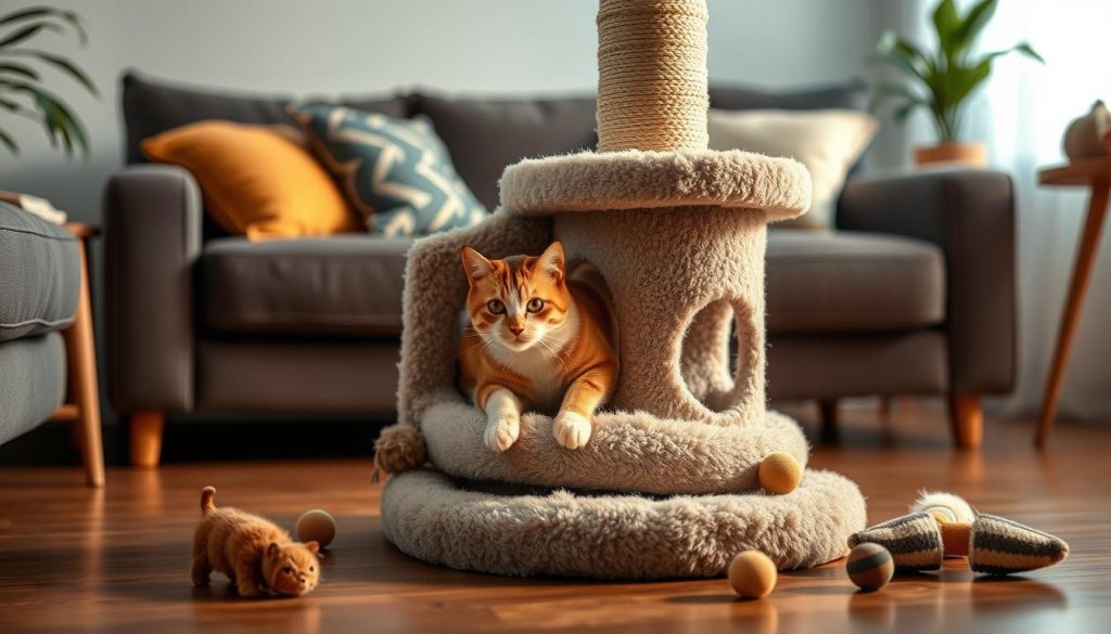 cat scratching post