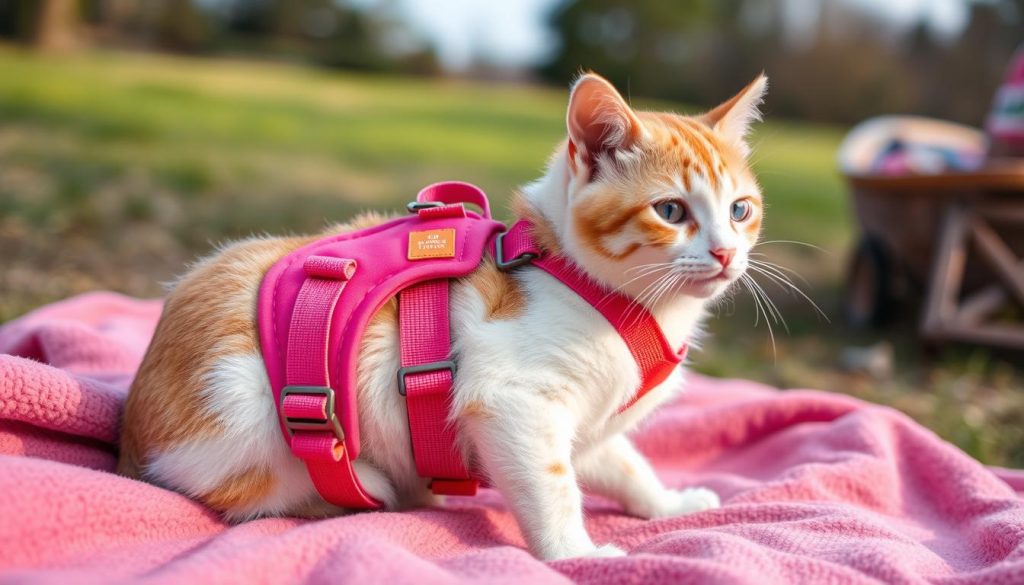 cat walking harness