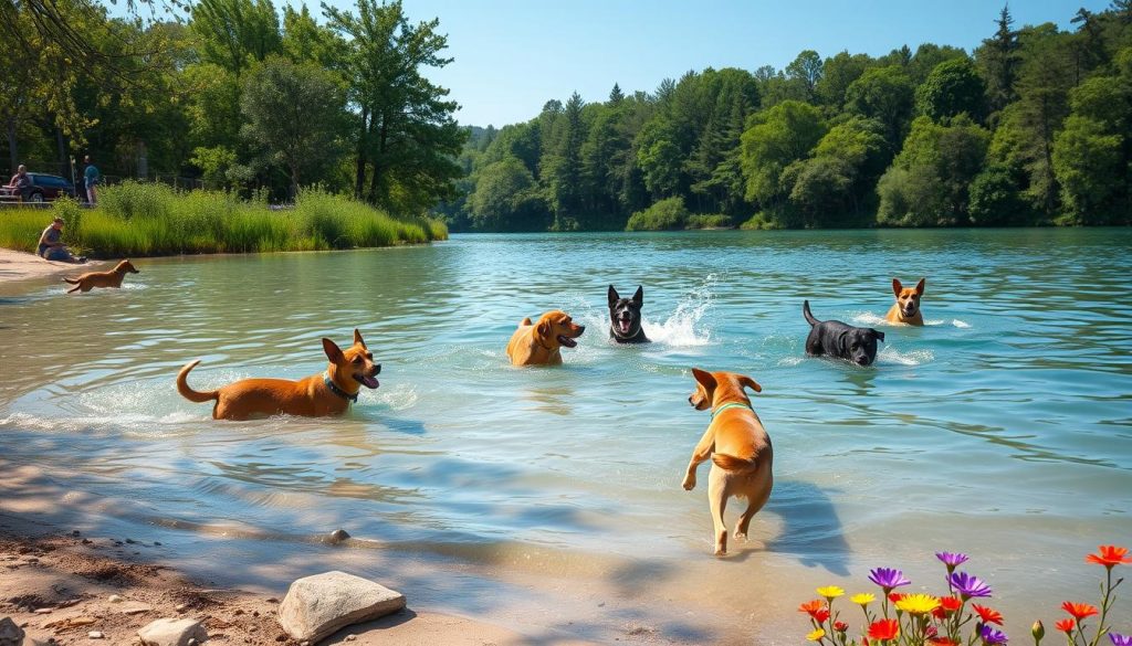 dog-friendly lakes