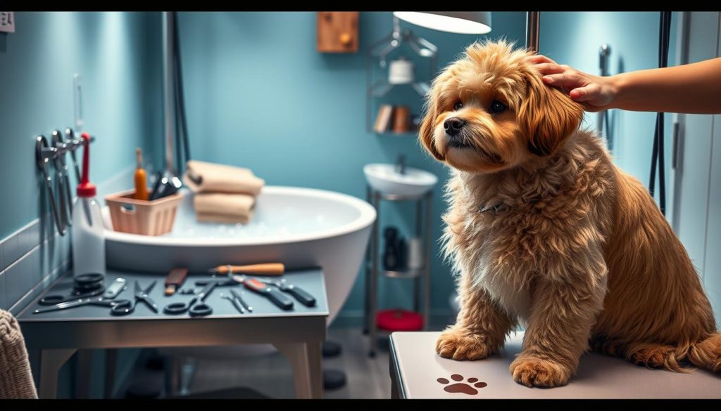 dog grooming steps