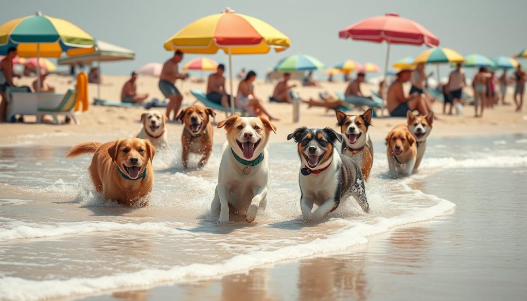 keeping dogs cool at the beach