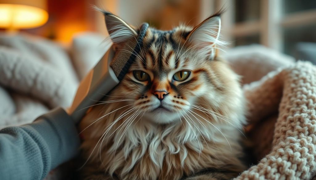 senior cat grooming