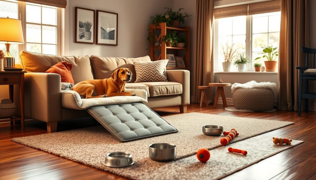 senior dog home setup