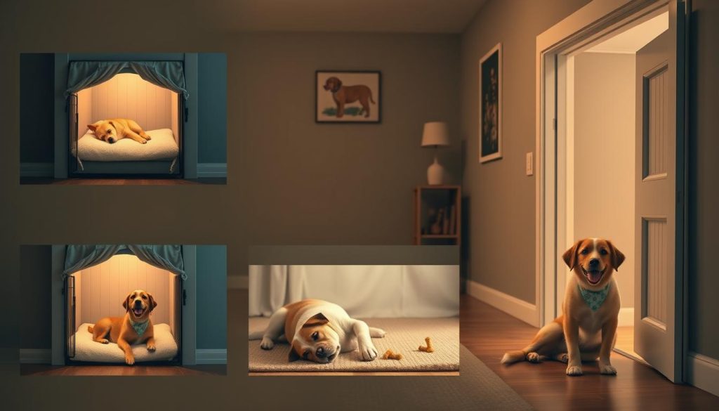 step-by-step kennel training