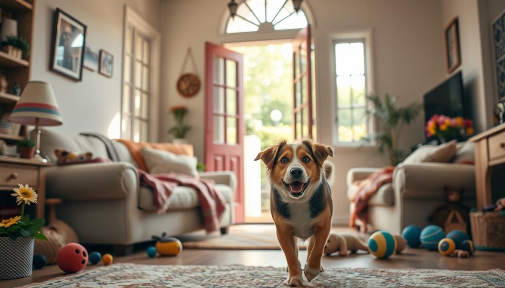 welcoming a rescue dog