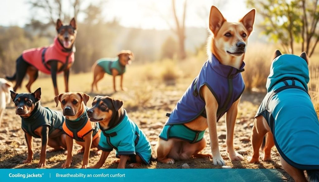 Cooling jackets for working dogs