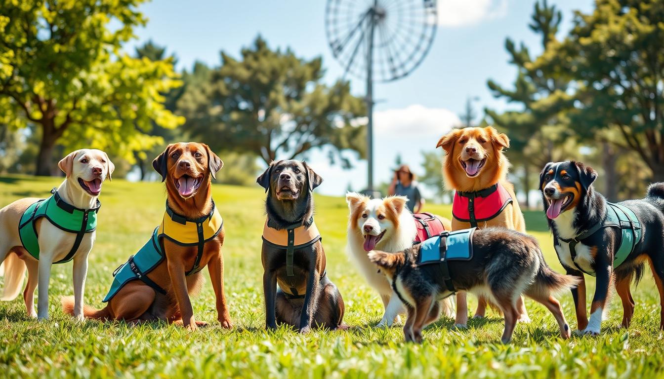 Cooling vests for active breeds