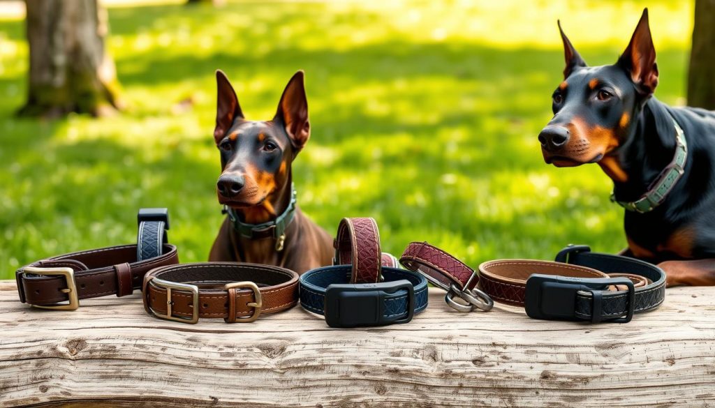 Doberman training collars