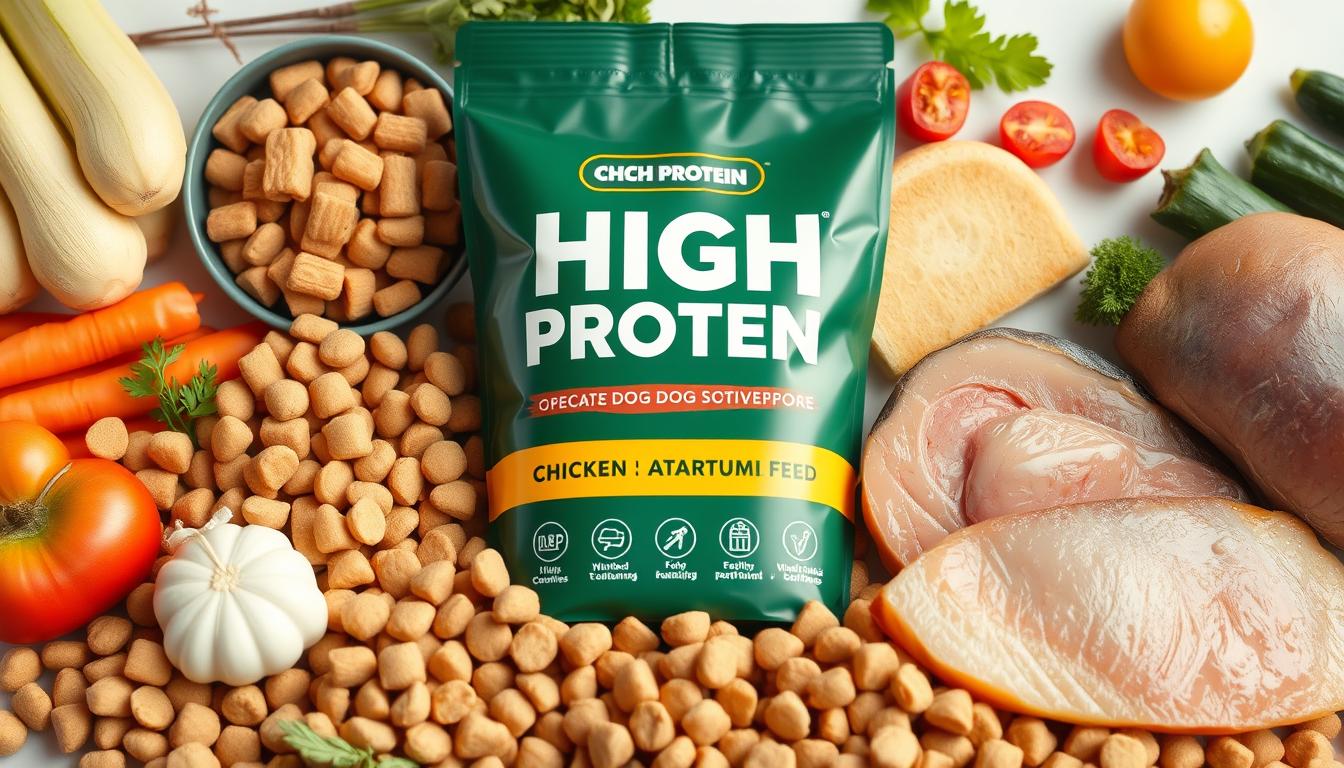 High-protein dog food