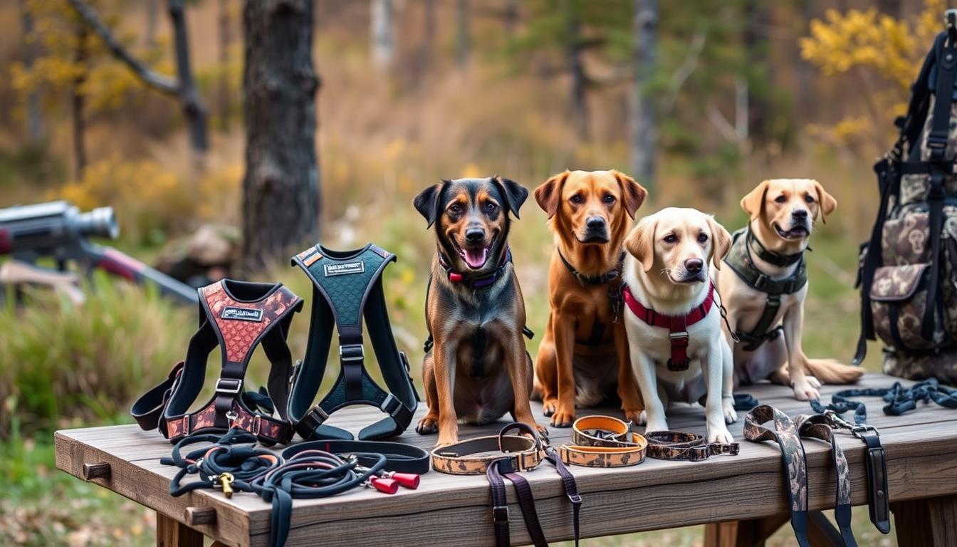 Hunting dog harnesses