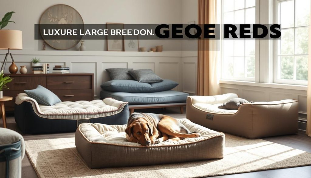 Orthopedic dog beds for large breeds