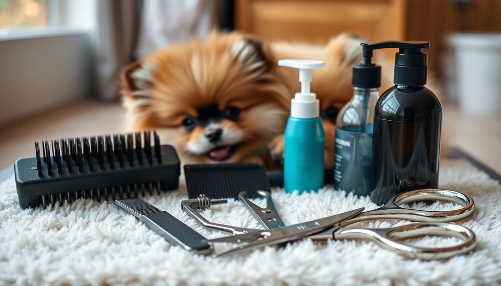 Pomeranian grooming tools