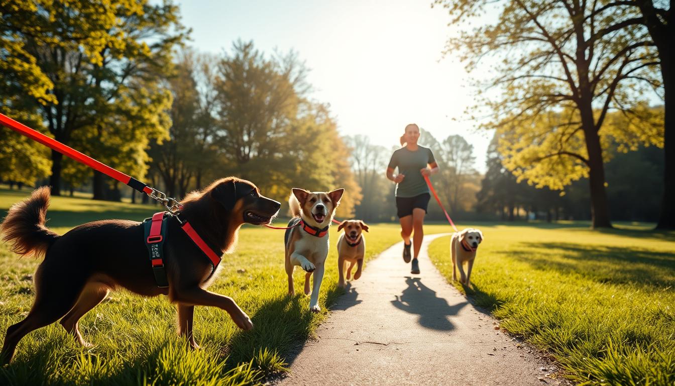 Running leashes for dogs