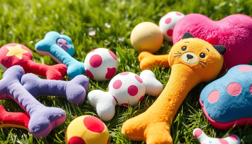 Soft chew toys for family dogs