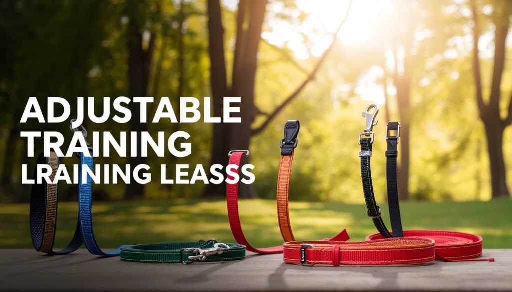 adjustable training leashes