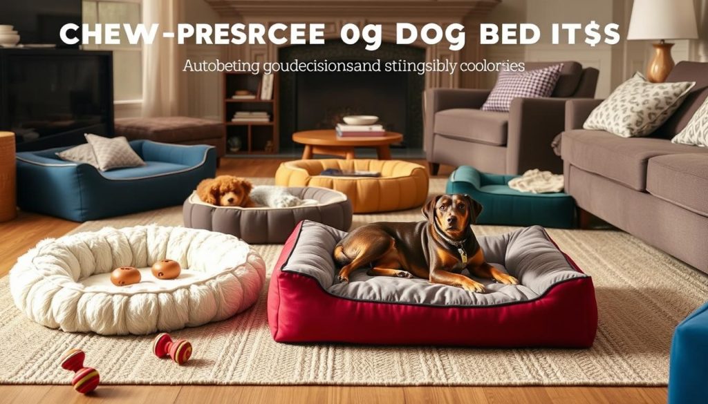 chew-resistant dog beds