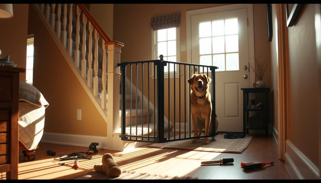 dog safety gates installation