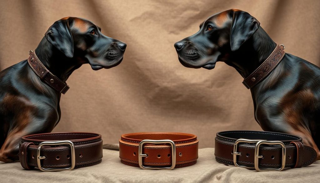 leather dog collars